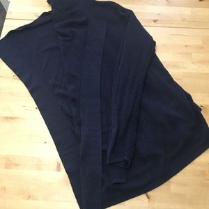 Navy LOFT Open-Front Cardigan